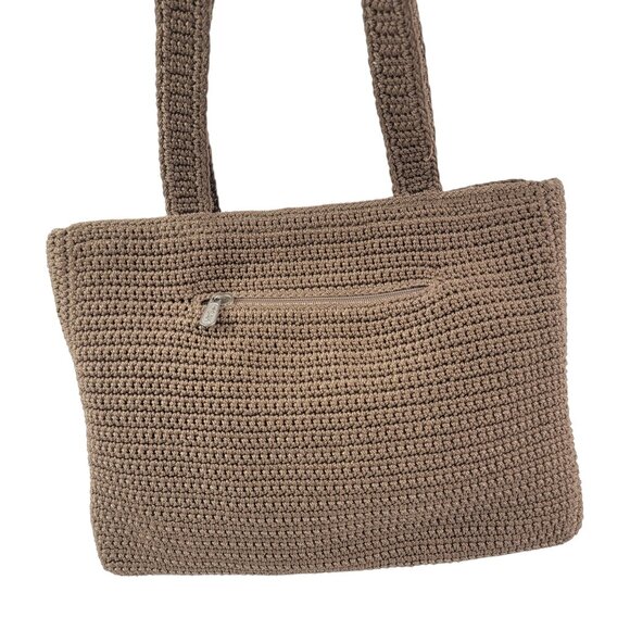 The SAK Crotchet Double Strap Brown Shoulder Handbag Purse - Picture 11 of 16